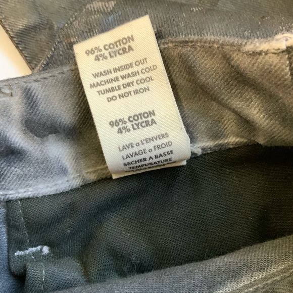 Tortoise Waxed Coated Washed Black Jeans sz 28 - Picture 7 of 7